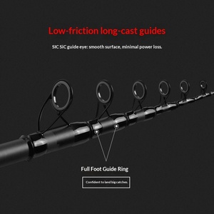 <span class=keywords><strong>Canne</strong></span> à pêche télescopique puissante et robuste pour lancer longue distance, action rapide, en carbone haute performance, avec revêtement X, pour la pêche en mer, en eau salée, sur la plage et en surfcasting. - Product Image 5