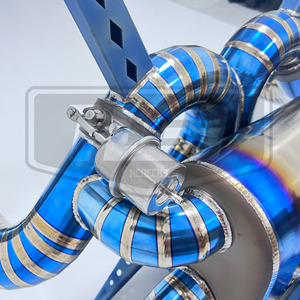 Sistema de escape catback de aleación de titanio soldado de alta calidad para <span class=keywords><strong>Lamborghini</strong></span> Aventador <span class=keywords><strong>SVJ</strong></span> LP700-4, LP740-4, LP750-4, 6.5l V12 con válvula OEM - Product Image 6