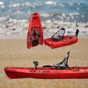 PVC Kayak Solo Pedal Drive System <span class=keywords><strong>con</strong></span> 18lb-35lb <span class=keywords><strong>Motor</strong></span> eléctrico Power Sit Top Kayak Pesca al aire libre Lagos Ríos <span class=keywords><strong>Surf</strong></span> al aire libre - Product Image 5
