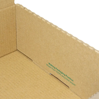KAKA Carton d'Emballage Postal Ondulé en Papier Recyclé, Personnalisé avec Logo Imprimé, Fermeture Éclair et Bande Déchirable Facile