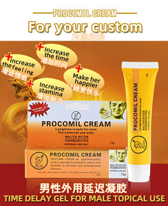 Hochwertige Procomil Creme für Männer, natürliche Kräuter-Penispflege, wirksames <span class=keywords><strong>Gel</strong></span>, 15g, gelbe Verzögerungscreme - Product Image 2