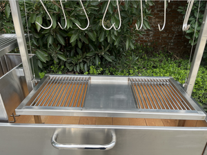 <span class=keywords><strong>Parrilla</strong></span> Argentina de Carbón ASADO con Ladrillos Refractarios de Acero Inoxidable / Santa María - Product Image 3