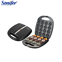 Sonifer SF-6141 Nouvelle Machine à Donuts Électrique Automatique Rapide et Compacte à 16 Trous pour Usage Domestique