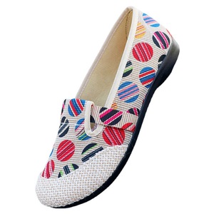 Seaside Heritage Summer Slip-On Flats Arch-Ease Tech Tendencia de moda con punta cerrada para Boardwalk Wear - Product Image 1