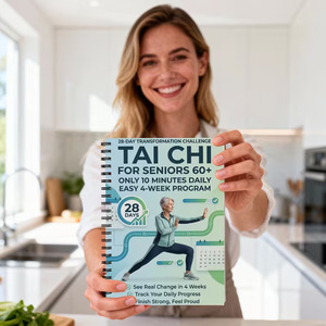 Tai Chi pour les seniors de 60 ans et plus : Défi de transformation sur 28 jours, programme facile sur 4 semaines, suivi des progrès quotidiens - Product Image 1