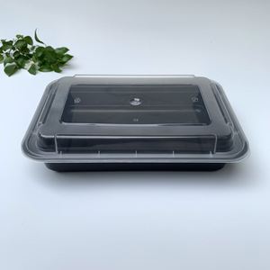 Boîte de rangement alimentaire en plastique rectangulaire pour micro-ondes, 28 oz, à emporter, boîte à lunch - Product Image 5