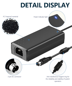 Đầu Nối Bộ Nguồn 4 Chấu Bộ Chuyển Đổi <span class=keywords><strong>Ac</strong></span> <span class=keywords><strong>Dc</strong></span> Giắc Cắm 24V 3A 2.5A 2A 4 Chân - Product Image 2