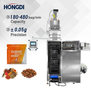 เครื่องบรรจุและห่อเม็ดอาหารอัตโนมัติ 4 หัวจ่าย ทำจากสแตนเลส เกรดอาหาร สำหรับบรรจุพริกป่น เครื่องปรุงรสในถุง - Product Image 2