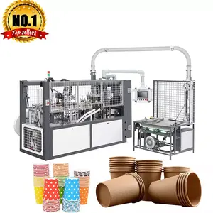 Máquina de fabricación de tazas de papel de alta velocidad, máquina de impresión de tazas de café de papel usadas