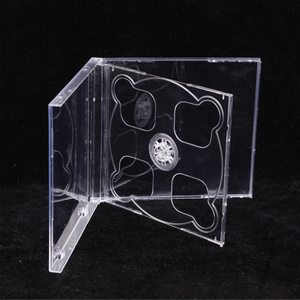 Estuche de Plástico Transparente para CD de 10.4mm, Estándar, para 2 Discos, con Bandeja Interior Doble, Impresión de Logotipo, Caja Protectora para Discos de Música, Álbumes y Películas - Product Image 1