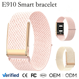 E910 สมาร์ทแบนด์ AI แบตเตอรี่ 180mAh ใช้งานได้นาน ตรวจจับการนอนหลับ ถ่ายภาพระยะไกล สายรัดข้อมือไนลอนสำหรับทุกเพศ สร้อยข้อมือฟิตเนส - Product Image 4