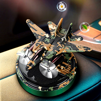 Diffuseur de parfum solaire rotatif camouflage pour voiture, désodorisant longue durée, décoration intérieure automobile, éliminateur d'odeurs, rafraîchissant