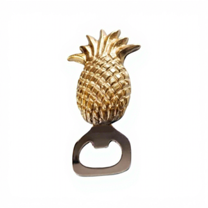 Metal Pineapple Shaped Bottle Opener <b>Gold</b> Finish Decorative Fruit Design Manual Bottle Opener <b>Kitchen</b> <b>Accessory</b> Home Dining - Product Image 2