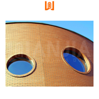 WANJIA OEM ODM Casa Interior Ventanas Aluminio Vidrio Redondo Fixwd Ventana Circular Ventanas