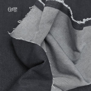 Tissu denim gris foncé SIXCOTTON 10,6 oz, 50/50 coton polyester, 180 cm, tissage sergé pour veste uniforme, Tela De Mezclilla Blanca - Product Image 4