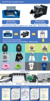 Impresora DTF de Alta Calidad A3, Máquina para Agitar Polvo DTF, Impresora de Transferencia Digital de 30 cm (13 Pulgadas) para Camisetas y Textiles