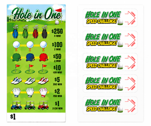 One-Stop Custom Print Sports Theme Five Windows Pull Tab Game Tickets Digital Printed Break Open Winning Tear Off <b>Card</b> - Product Image 2