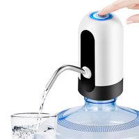 Pompe à Eau Potable Automatique, Distributeur d'Eau Électrique Portable à Recharge USB, Interrupteur pour Bouteille Universelle de 5 Gallons