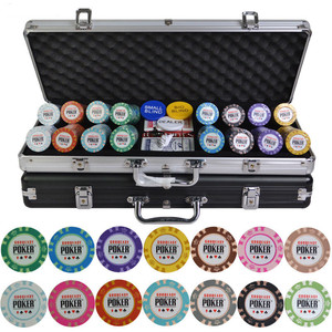 400 unids/set 14g juegos de fichas de póker <span class=keywords><strong>Casino</strong></span>, coloridas fichas de arcilla Texas Hold'em juegos de Chips + caja de Metal - Product Image 3