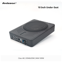 Subwoofer actif pour voiture de 10 pouces sous le siège, 500 W max, amplificateur de classe AB intégré, ultra fin XE-10U OEM ODM