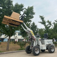 VOLNOS Plus petit mini chargeur électrique à essence pour la construction d'un godet Chargeur électrique frontal pour entrepôt