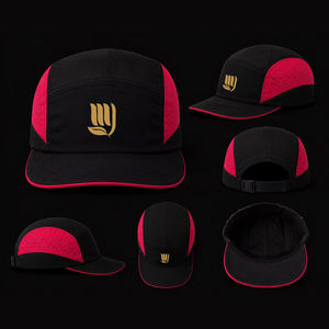 Gorra de 5 Paneles para Campismo, MOQ Bajo, OEM ODM, Logotipo Reflectante Personalizado, Transpirable, Perforada, con Visera en Contraste - Product Image 5