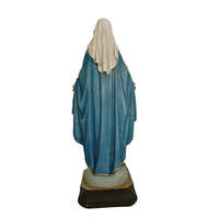 Statuettes de la Vierge Marie en résine, faites à la main et peintes à la main, statues d'église, décoration pour la maison/le bureau/la bibliothèque, cadeau de Noël parfait pour