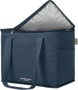 Biểu Tượng Tùy Chỉnh Thân Thiện Với Môi Dây Kéo Tái Sử Dụng Lớn Nhôm Lá Mỏng Oxford Nhiệt Cách Điện Mát Tote Túi 20L Sang Trọng Đá Có Thể Tái Chế - Product Image 1