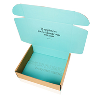 Boîte d'expédition en carton ondulé écologique personnalisée avec logo pour emballage de perruques cosmétiques de luxe, vente en gros de produits de beauté, finition mate