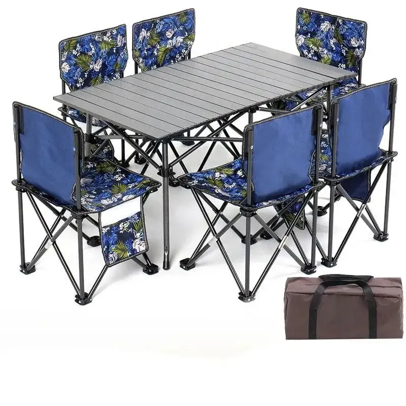 Feistel tragbare benutzer definierte klappbare Camping Tisch und Stuhl Set Aluminium Outdoor Bbq Tisch Stuhl Sets für Camping Picknick Aktivitäten