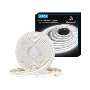 ไฟ LED COB กันน้ำ IP67 แรงดันไฟฟ้า DC24V สีขาวกลางวัน 6000K ความยาว 16.4 ฟุต/5 เมตร CRI สูง 92 Ra+ ตัดได้ ใช้ภายนอกอาคาร ปรับความสว่างได้ พร้อมรีโมท - Product Image 1