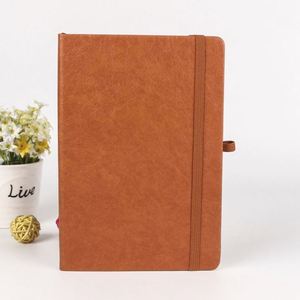 Libreta de Cuero PU con Costuras, Tapa Blanda, Impresión de Logotipo, Cuaderno A5, Color Personalizado, Diario con Puntos o Páginas en Blanco - Product Image 1