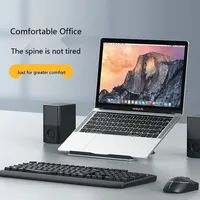 Support portable pour ordinateur portable en métal pliable et réglable en hauteur, support d'ordinateur en aluminium pour bureau, dissipation de chaleur, support universel pour ordinateur portable
