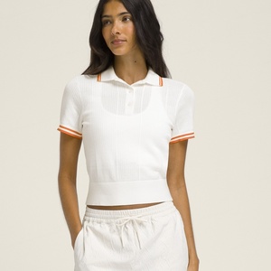 Camisetas Polo de Tenis y Pickleball de Manga Corta Transpirables con Logotipo Personalizado, Camisetas de Algodón para Mujer, Fabricante de Ropa Deportiva - Product Image 6