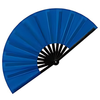 Éventails personnalisés imprimés à main personnalisés Éventails promotionnels pliables en plastique bambou à sublimation avec logo