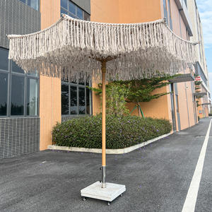 Proveedor de Sombrillas Grandes de Lujo para Exteriores, Hechas a Mano con Cuerda y Aluminio, Sombrillas Comerciales al por Mayor, Sombrillas de <span class=keywords><strong>Patio</strong></span> Personalizables con Bases - Product Image 2