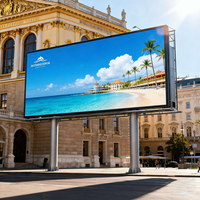 Écran LED P3 P4 P5 pour publicité extérieure, mur vidéo, étanche IP65, installation sur colonne, sur pied, haute luminosité