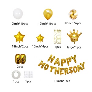 Fournitures de décoration pour fêtes à domicile en gros, ensemble de ballons en latex et en aluminium pour la fête des mères, cadeaux pour maman - Product Image 2