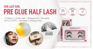 Zm vẻ đẹp 3-7 ngày giữ biểu tượng tùy chỉnh tự dính lông mi mở rộng ở nhà không độc hại Pre dán Báo Chí trên nửa Lash Cụm - Product Image 4