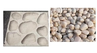 Moules en plastique pour panneau mural en fausse pierre PU Matériau durable en polyuréthane et béton coulé avec conception en pierre artificielle