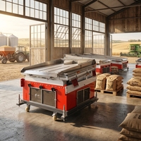 Machine de décorticage et de calibrage avancée pour céréales, pour l'élimination efficace des pierres de même taille et la calibrage des grains, matériel agricole