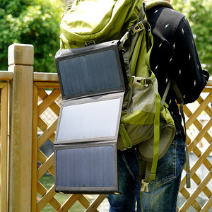 พร้อมเครื่องชาร์จพลังงานแสงอาทิตย์แบบพับได้ 28W พาวเวอร์แบงค์พกพาสำหรับการเดินป่าและการเดินทาง - Product Image 2