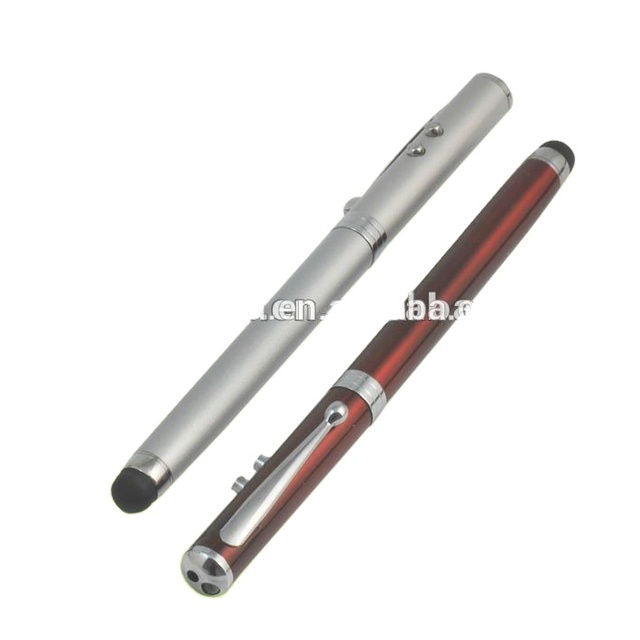 4 In1 Laser Pointer Led Light Ball Pen Pda Stylus Pen