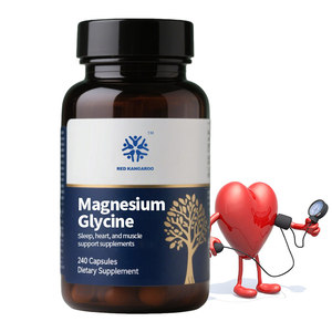 Capsule di Magnesio Glicinato per Reazioni Enzimatiche, Crescita Ossea, Regolazione Ormonale, Sonno, Cuore e Muscoli - Product Image 1