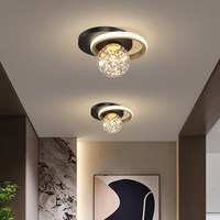 Plafonnier encastré simple et moderne en fer pour couloir, entrée, vestiaire, hall d'entrée, balcon créatif