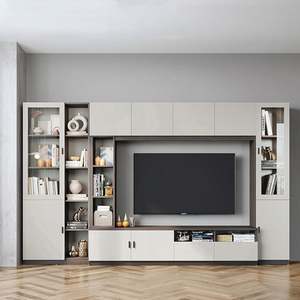 Meuble TV mural moderne, design luxueux, meubles de salon, support TV suspendu, armoire - Product Image 4