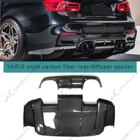 Lame de pare-choc arrière pour voiture avec éclairage, protection du véhicule, BMW F80 M3 F82 M4, 2014 — 2019, V style 3D