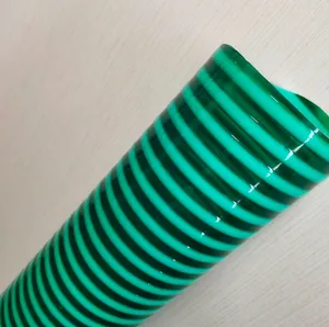 Flexibele Kunststof Versterkte Pvc Helix Waterpomp Zuigafvoer Spiraalbuis Buis Leiding Leidinglijn Slang Met Gegolfd Of Plat