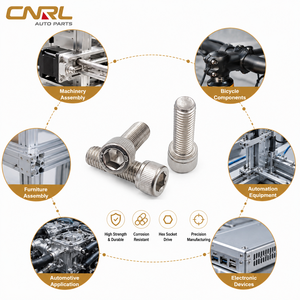 <span class=keywords><strong>Tornillo</strong></span> de Cabeza Hexagonal DIN 912, M12-M20, Acero Inoxidable SS304, <span class=keywords><strong>Tornillo</strong></span> Métrico de Precisión para Componentes de Moldeo por Inyección de Alta Presión - Product Image 1