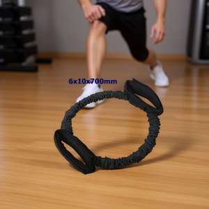 Bandes d'exercice en forme de O noires 6*10*700mm - Product Image 2